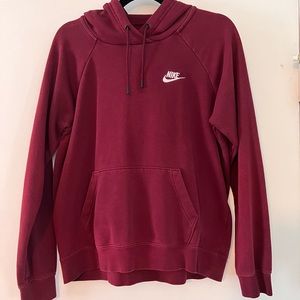 Burgundy Nike Hoodie